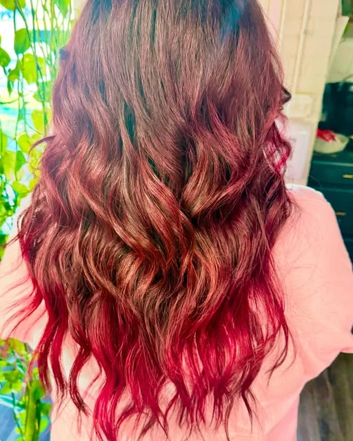 Red dimensional color by Tina Redkey